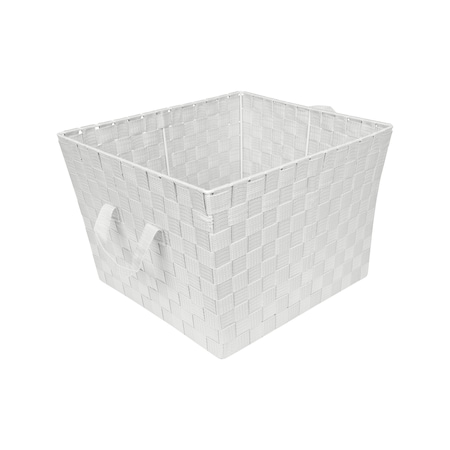 Simplify Storage Bin, Plastic, HGrey, 13 in H, 15 in W, 13 in L 25091-HEATHERGREY